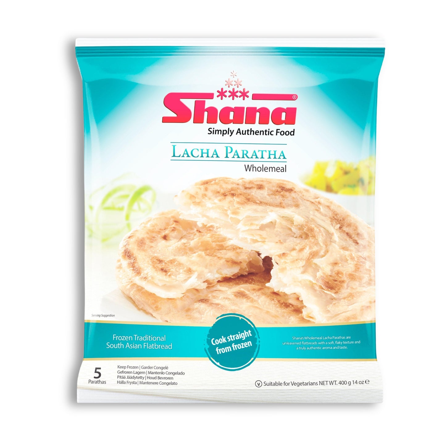Shana Wholemeal Lacha Paratha 400g