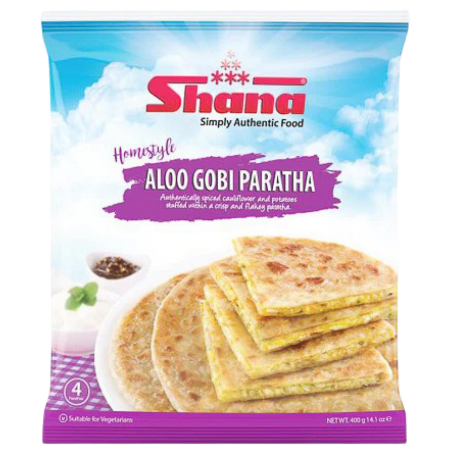 Shana Homestyle Aloo Gobi Paratha 400g