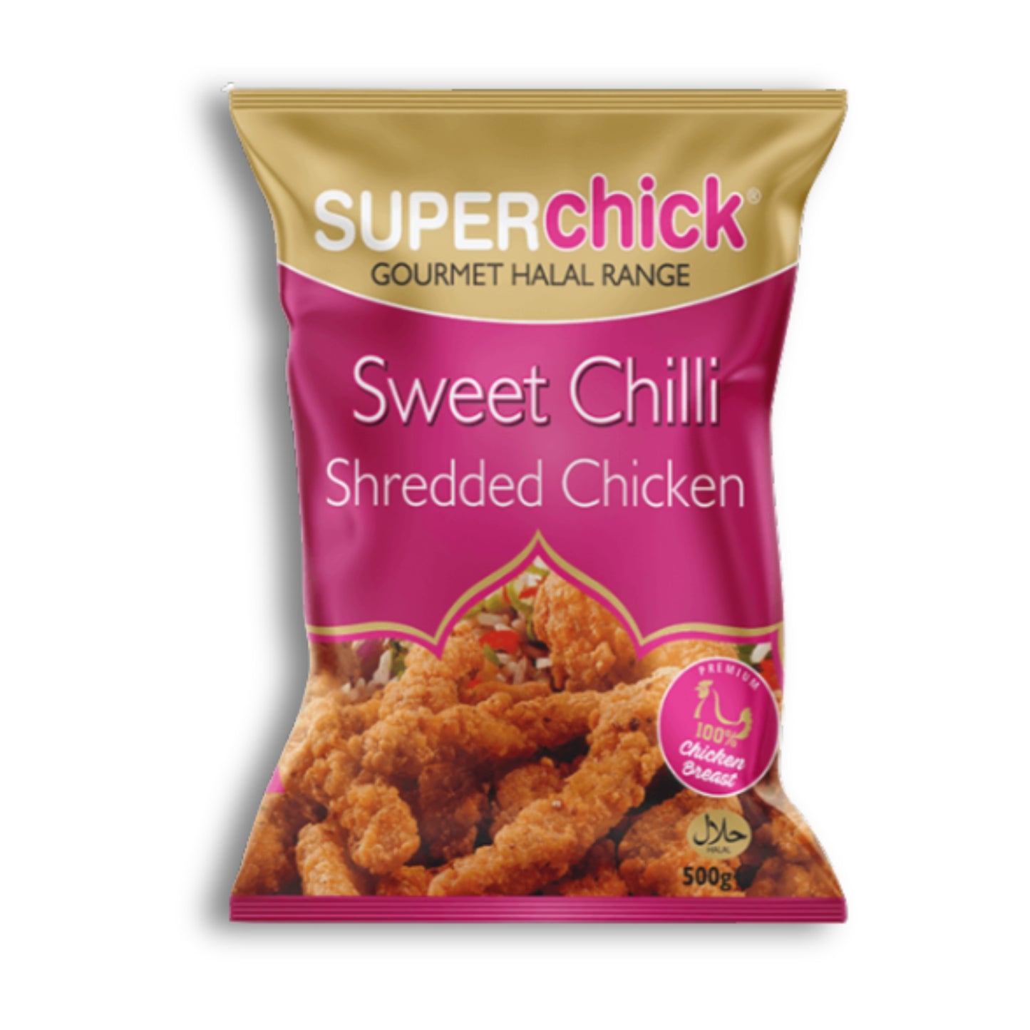 Superchick Crispy Shredded Sweet Chilli Chicken 500g