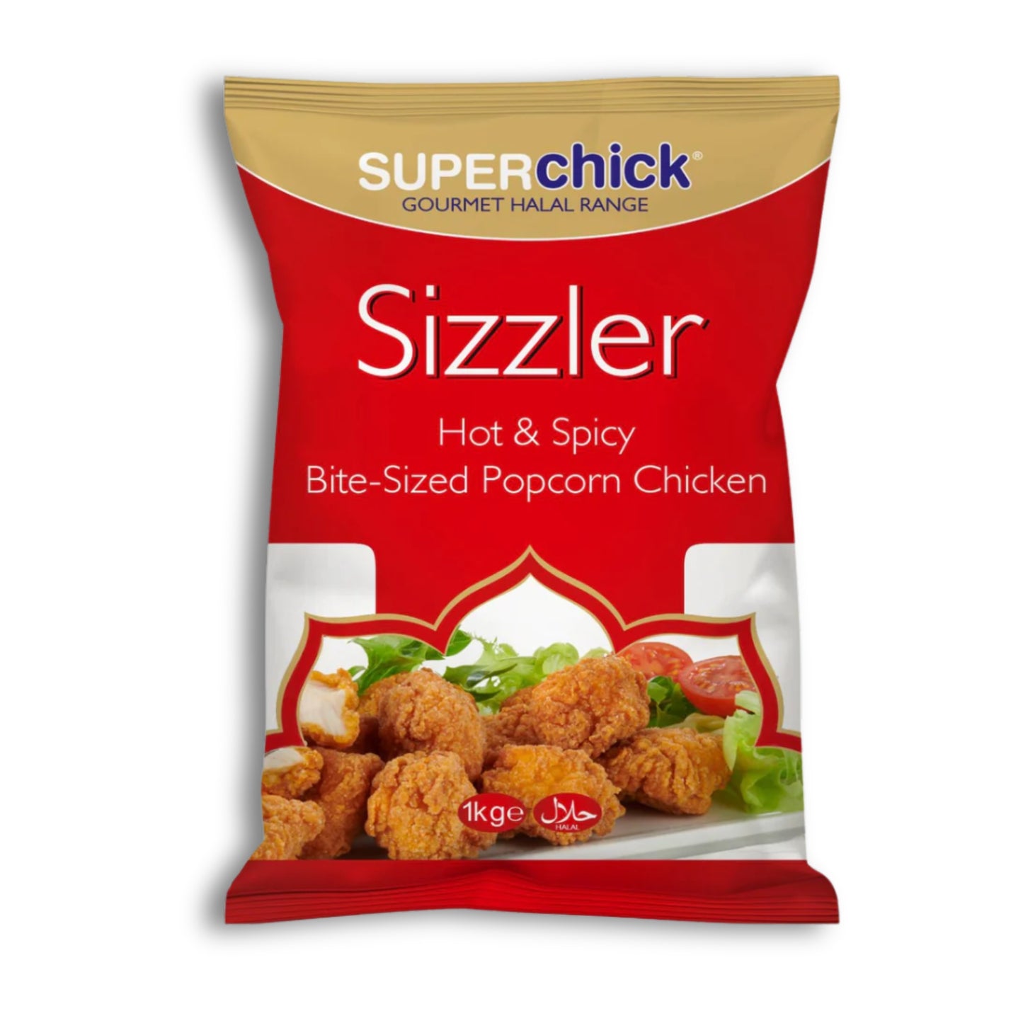 Superchick Sizzler Hot & Spicy Bite-Sized Popcorn Chicken 1kg