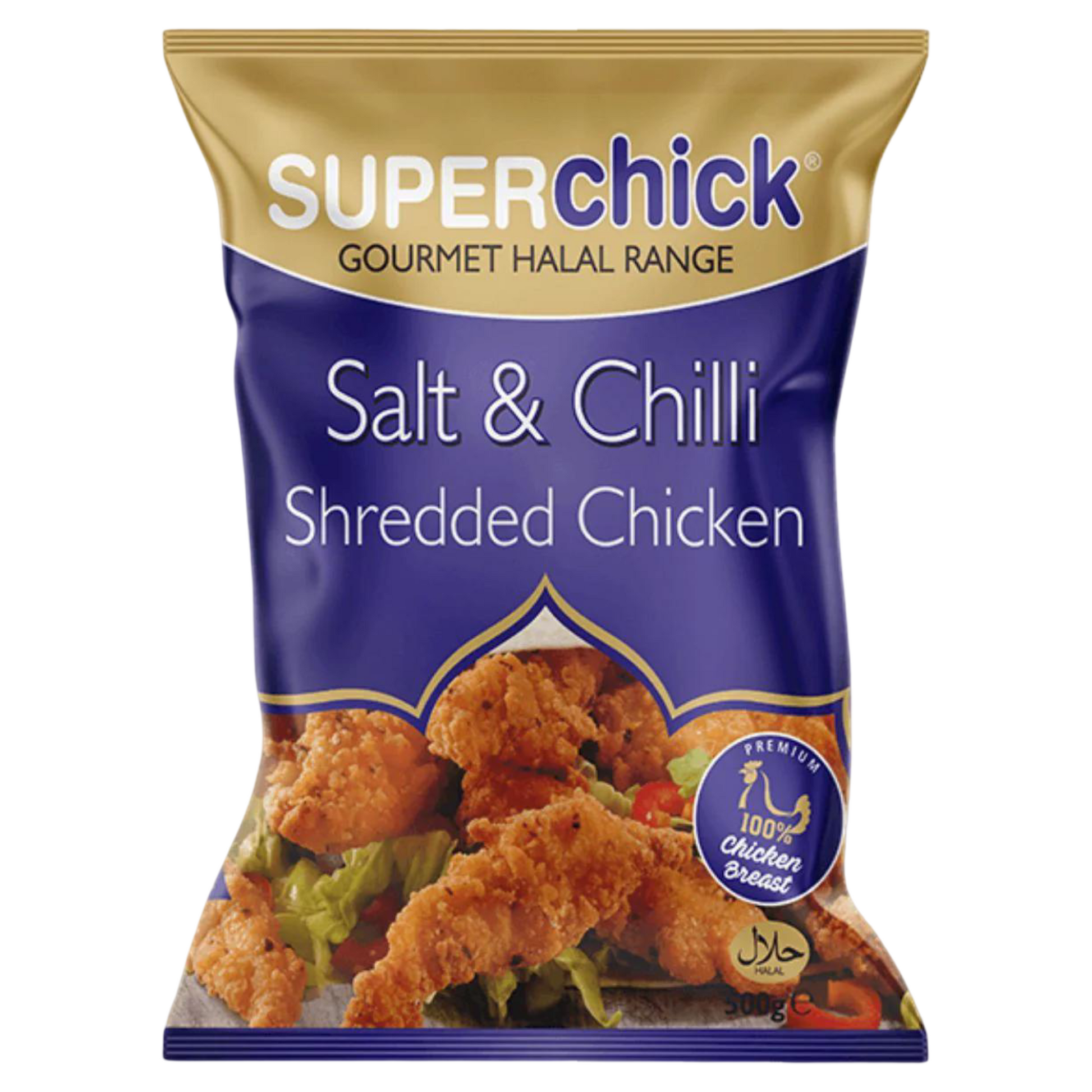 Superchick Salt & Chilli Shredded Chicken 500g