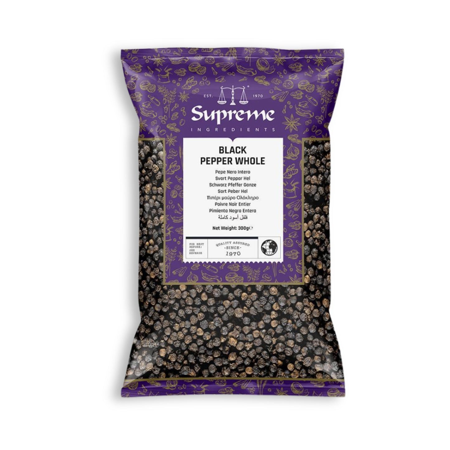 Supreme Black Pepper Whole 300g