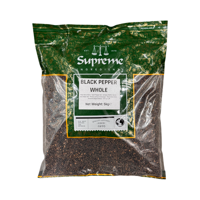 Supreme Black Pepper Whole 5kg