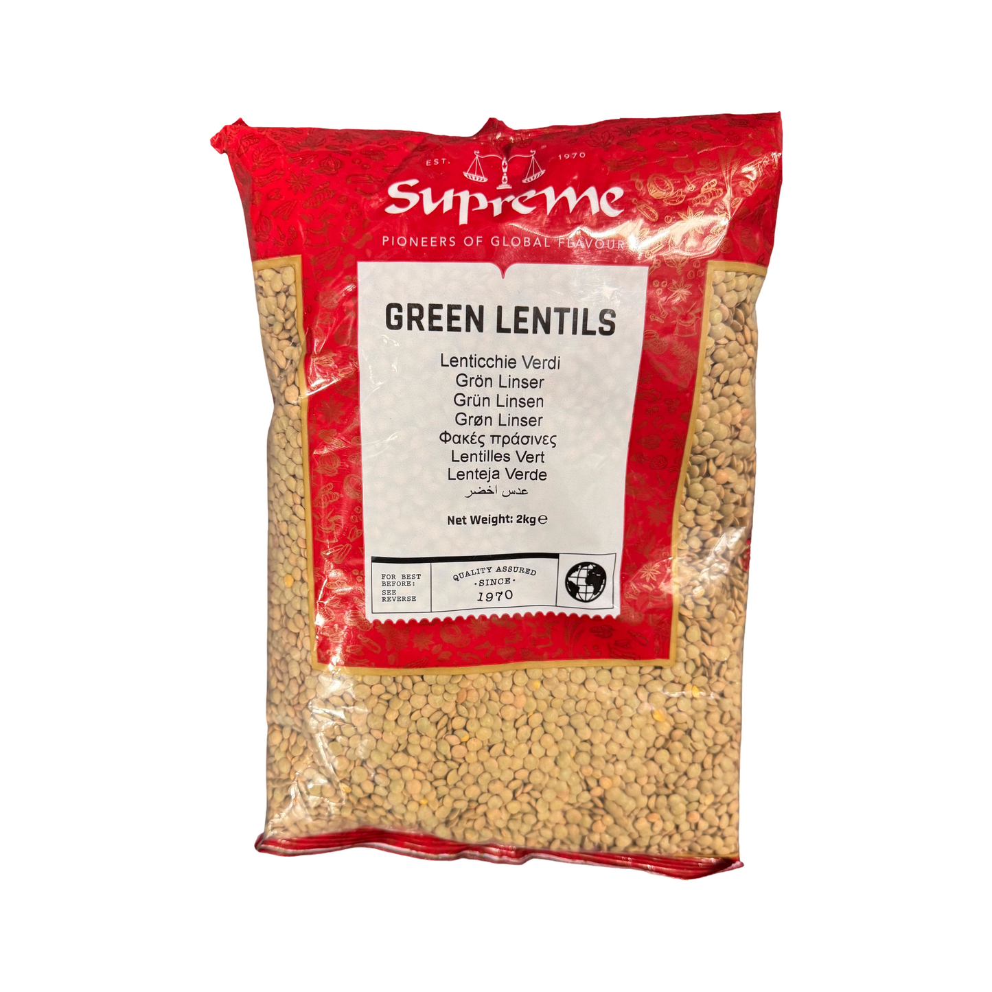 Supreme Green Lentils 2kg