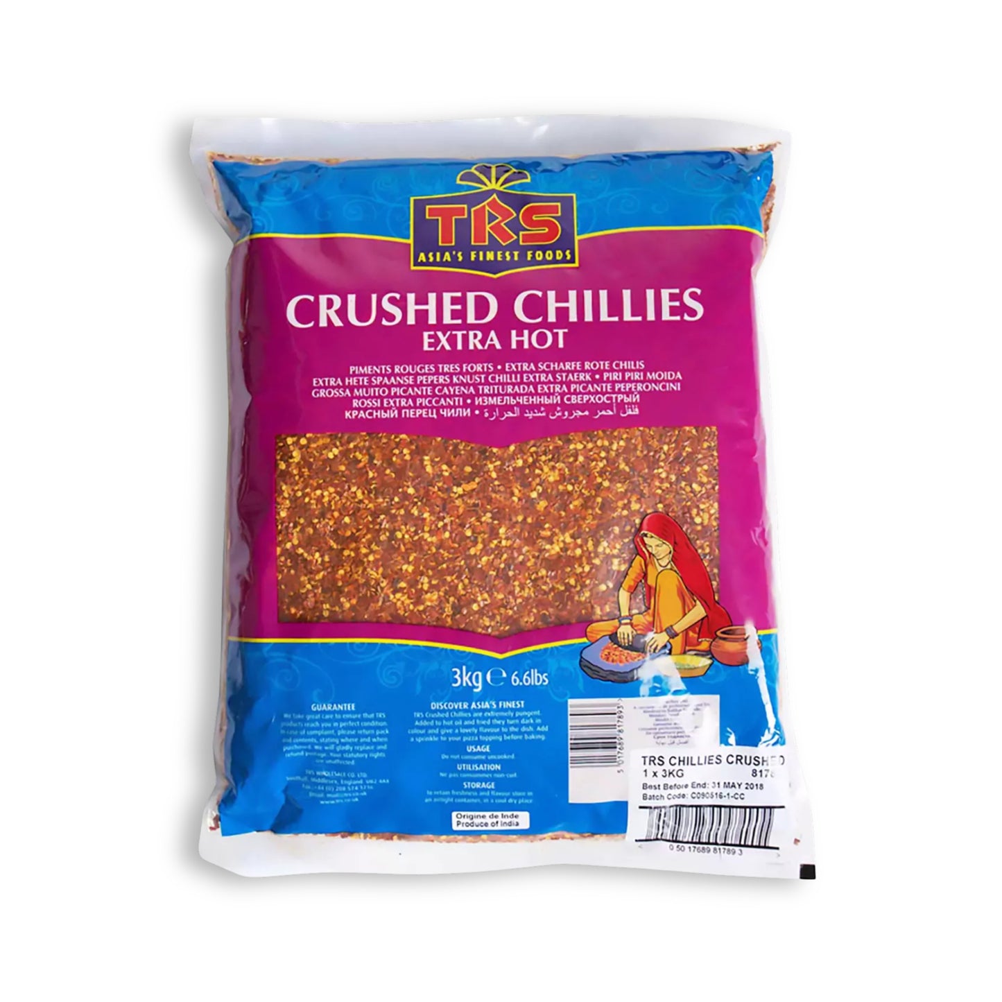 TRS Extra Hot Crushed Chilli 3kg