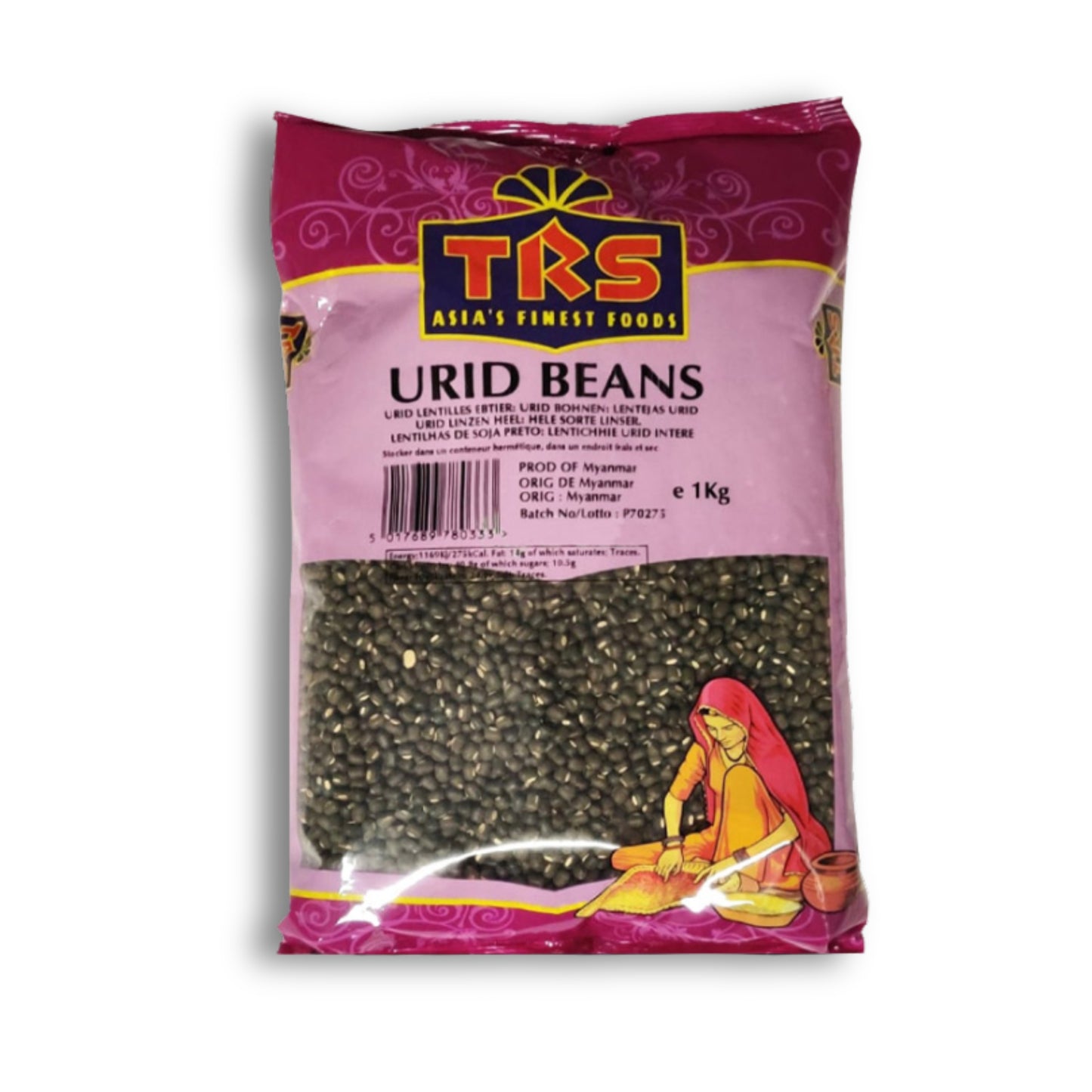 TRS Urid Whole Aust 1kg