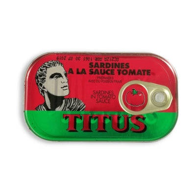 Titus Sardines Tomato Tinned Fish 48x125g