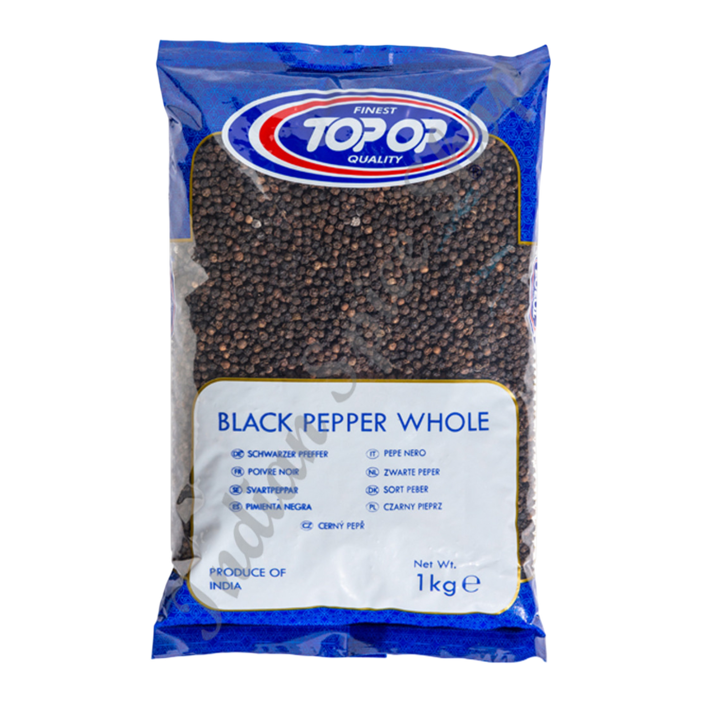 Topop Black Pepper Whole 1kg