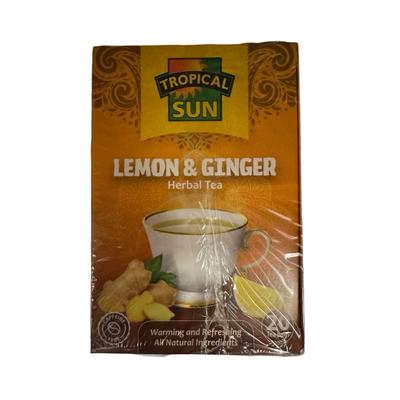 Tropical Sun Lemon And  Ginger Tea Bags 30g