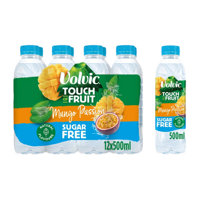 Volvic Touch of Fruit Mango Passionfruit 12×500ml
