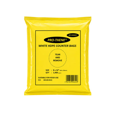 White Hdpe Bags 8x10 1000s