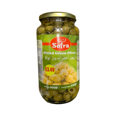 Sofra Green Olives Pitted 935g