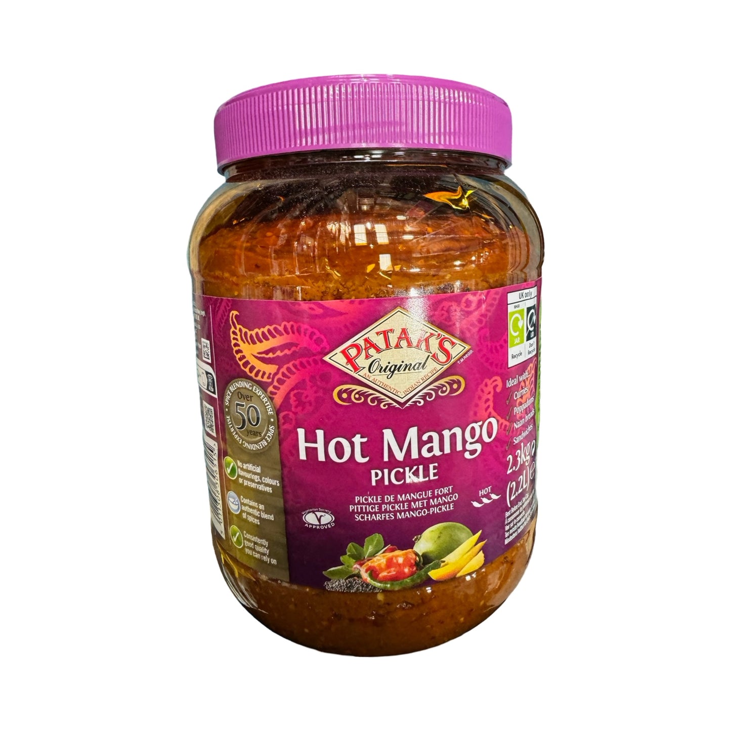 Pataks Hot Mango Pickle 2.3kg