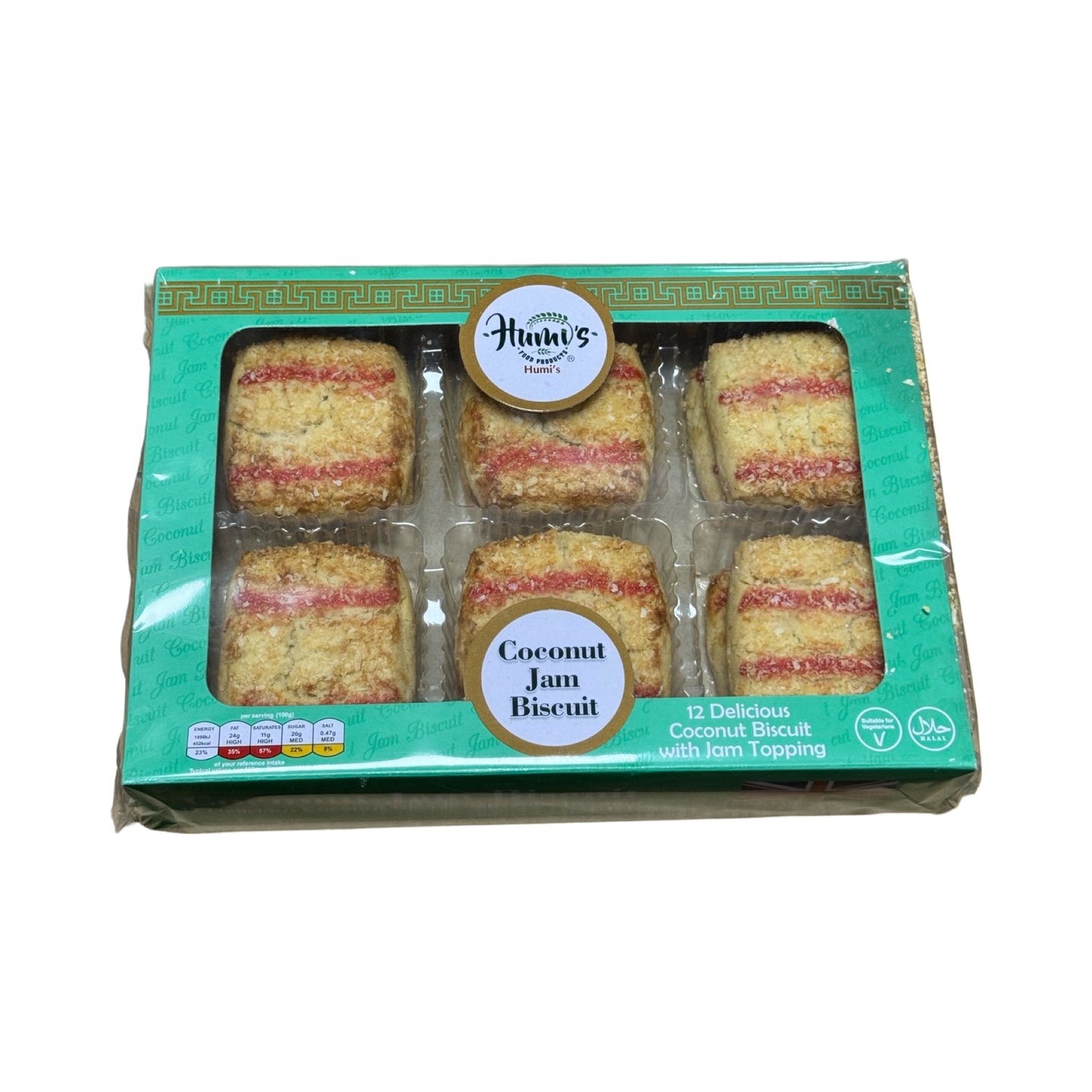 Humi Coconut Jam Biscuits 16s