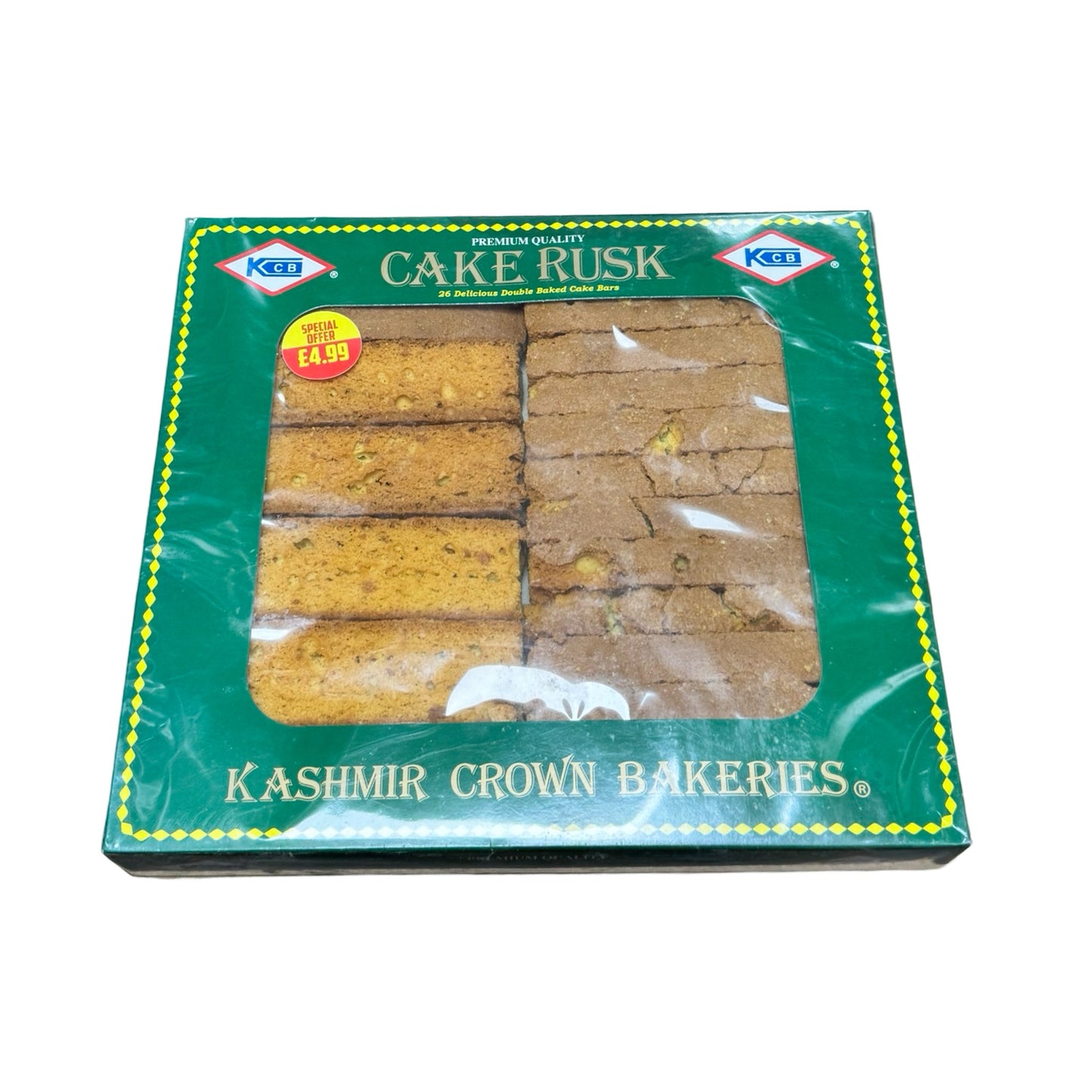 KCB Cake Rusk Green Pack 26s