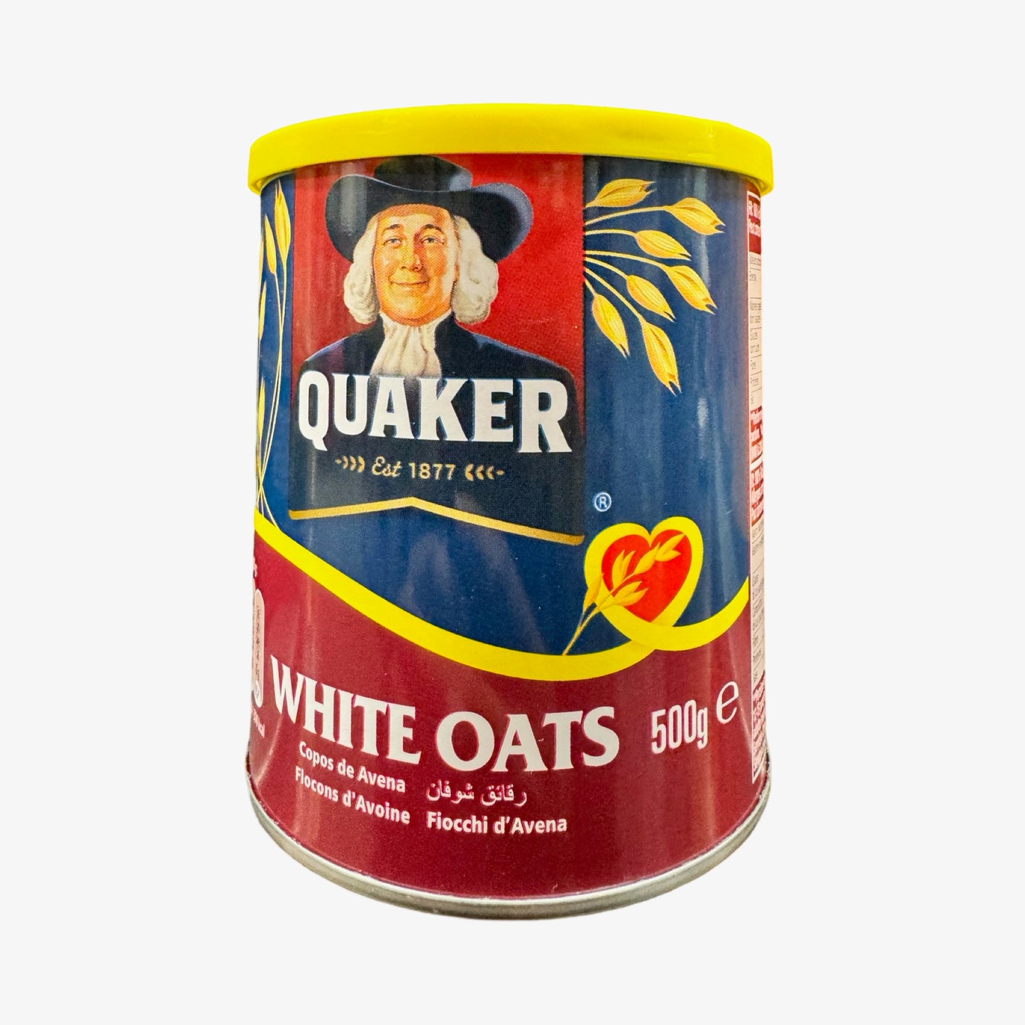 Quaker White Oats Tins 500g